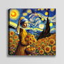 Wallity KNV9986 - 7070 Pintura decorativa en lienzo Multicolor 70 x 70 cm